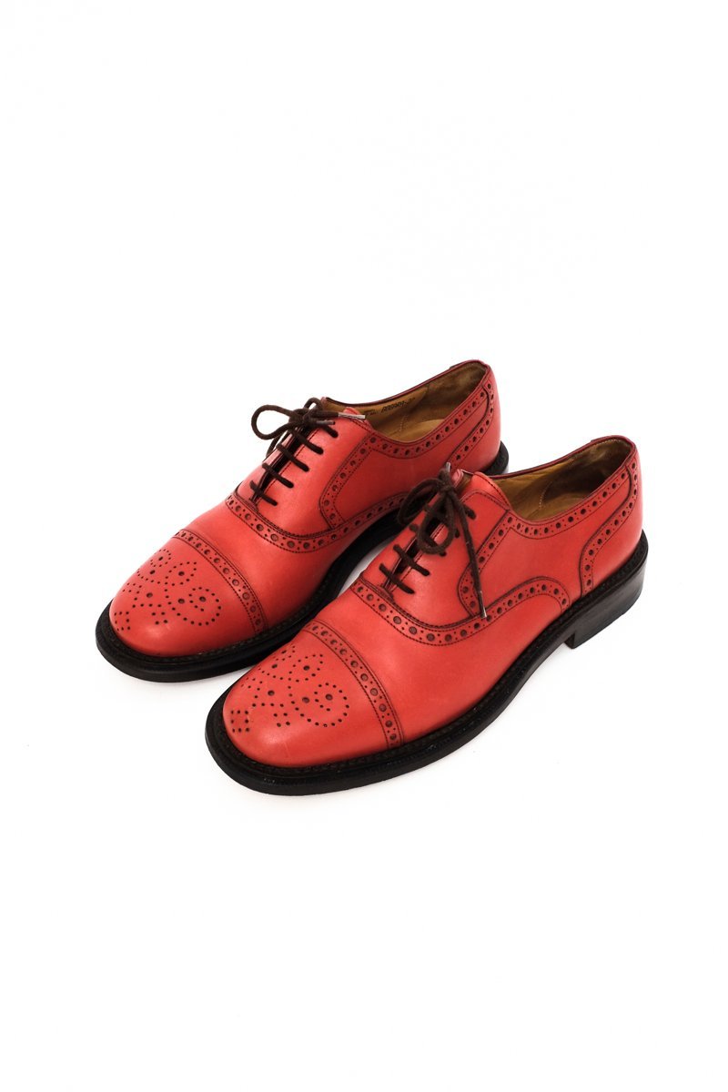 0530_BALLY 38 RED LEATHER BUDAPESTER SHOES