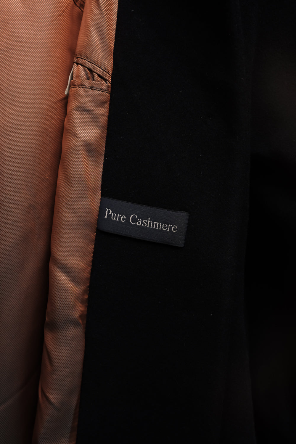 PURE CASHMERE BLACK OVERSIZE COAT