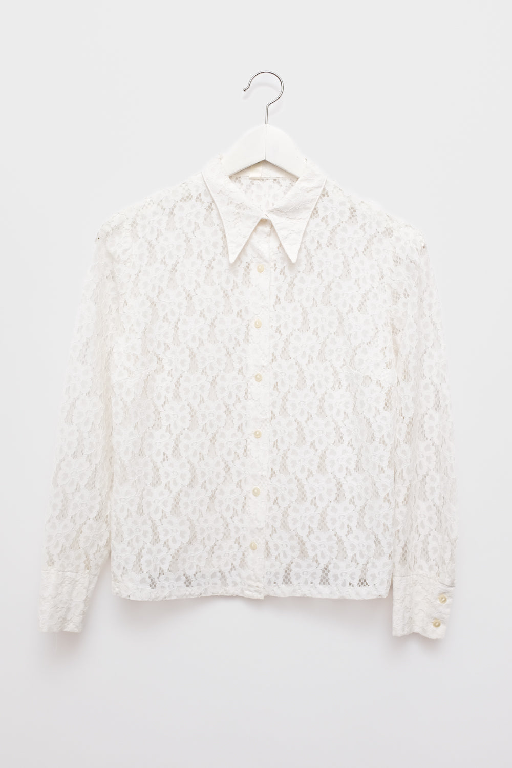 WHITE LACE VINTAGE SHIRT