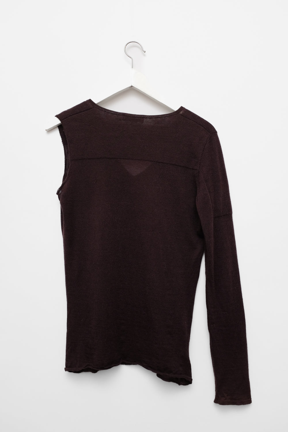 JIL SANDER PURE CASHMERE ONE ARM SWEATER