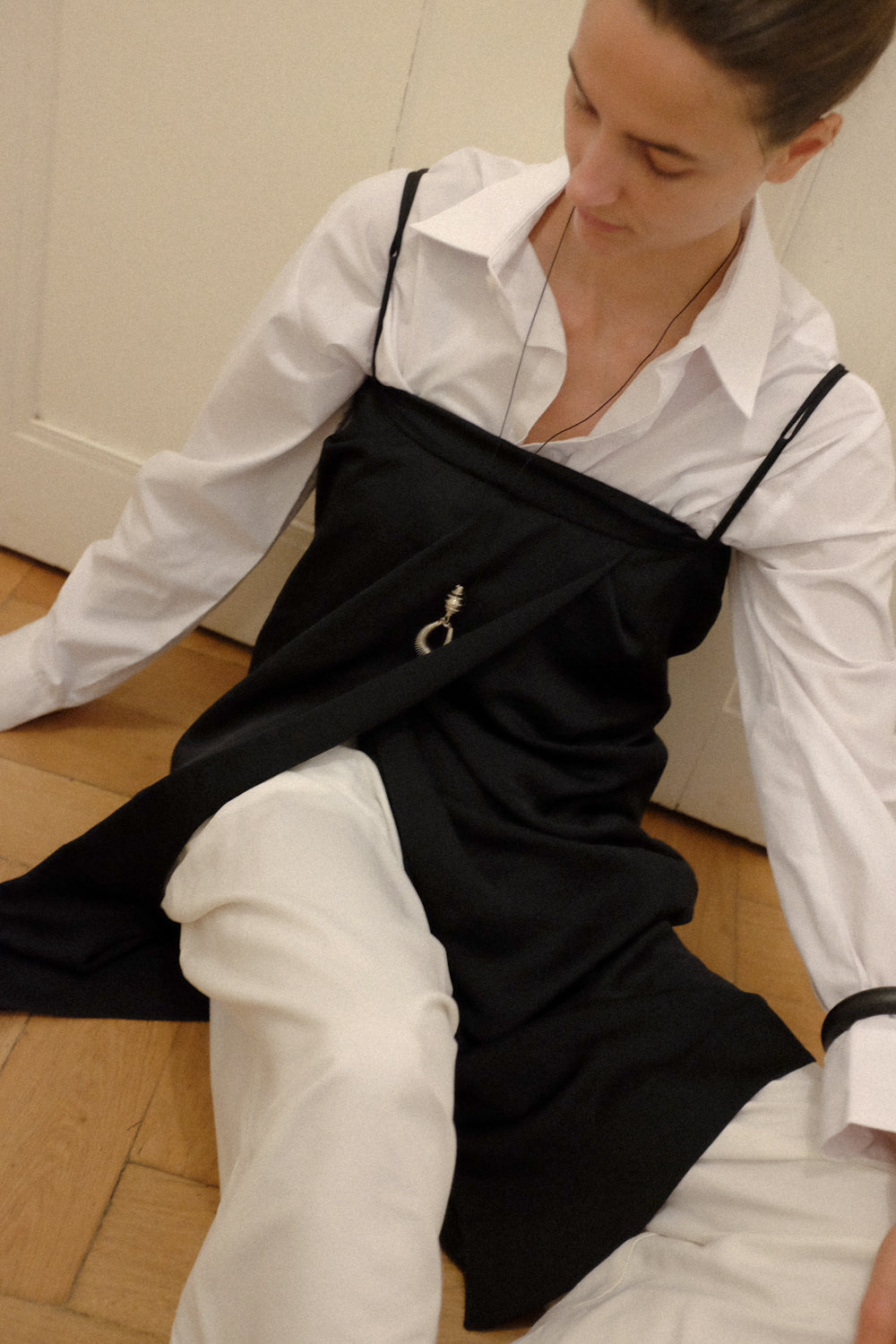 VINTAGE WHITE CLEAN OVERSIZE SHIRT
