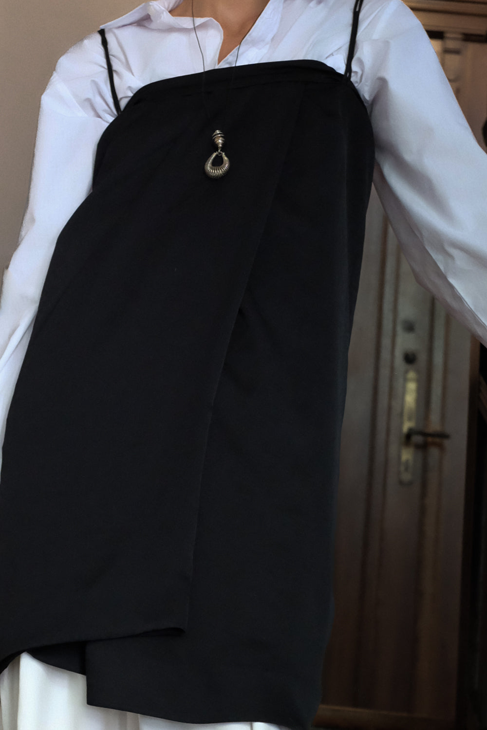 ACNE VINTAGE SATIN WRAP SLIP DRESS