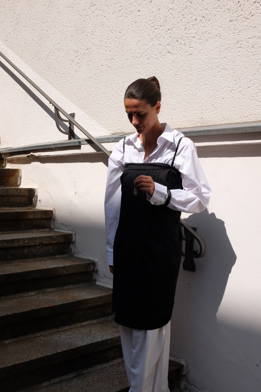 VINTAGE WHITE CLEAN OVERSIZE SHIRT