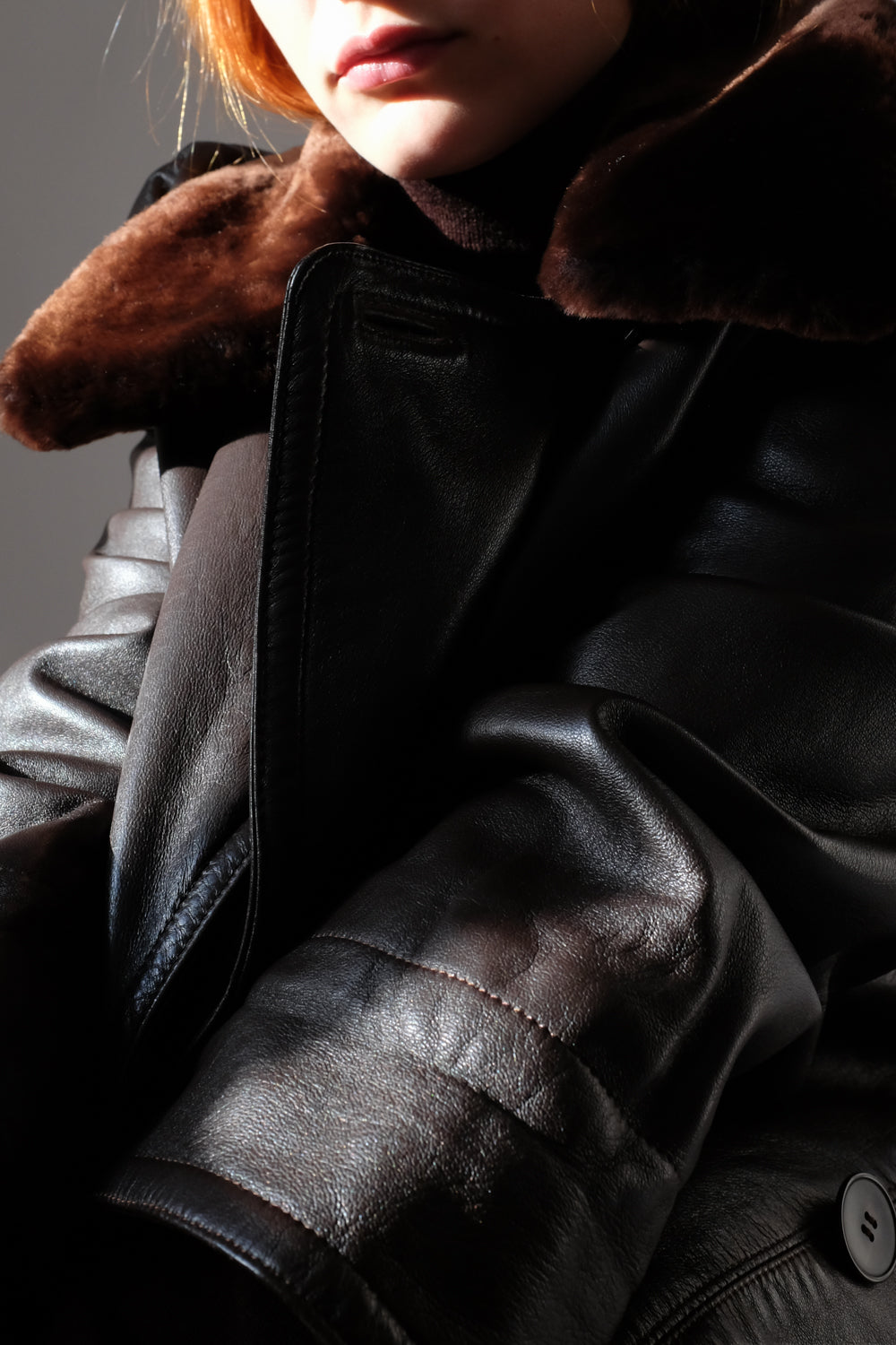 LEATHER BROWN VINTAGE LEATHER JACKET COAT