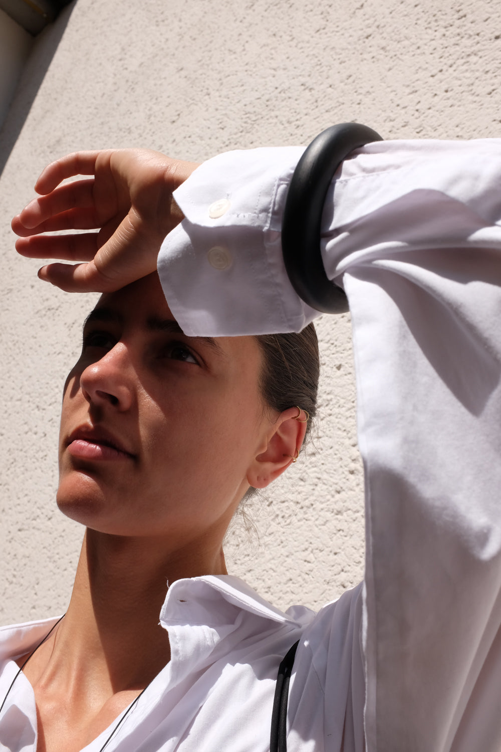 VINTAGE WHITE CLEAN OVERSIZE SHIRT