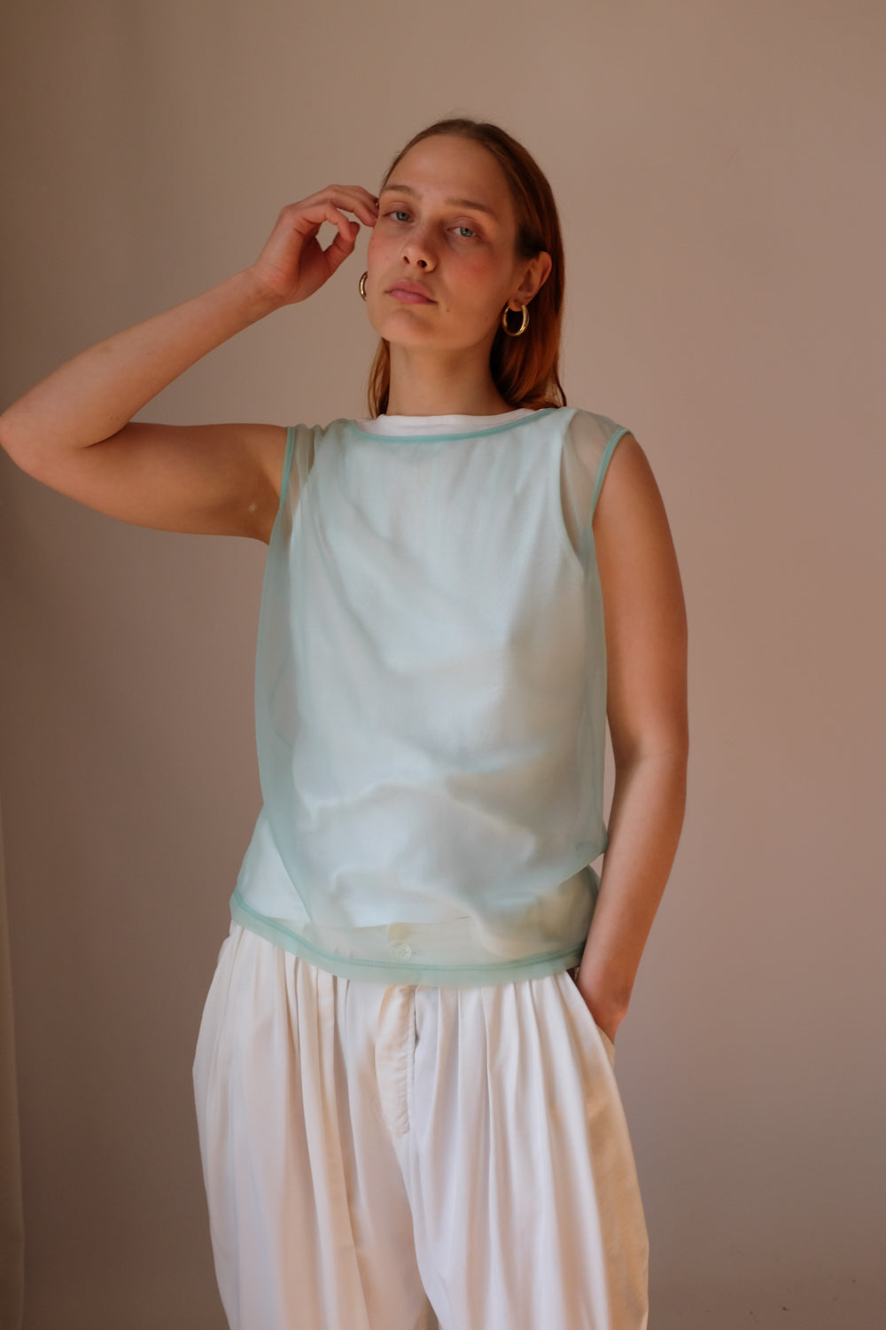 STRENESSE PALE BLUE LUCID TOP