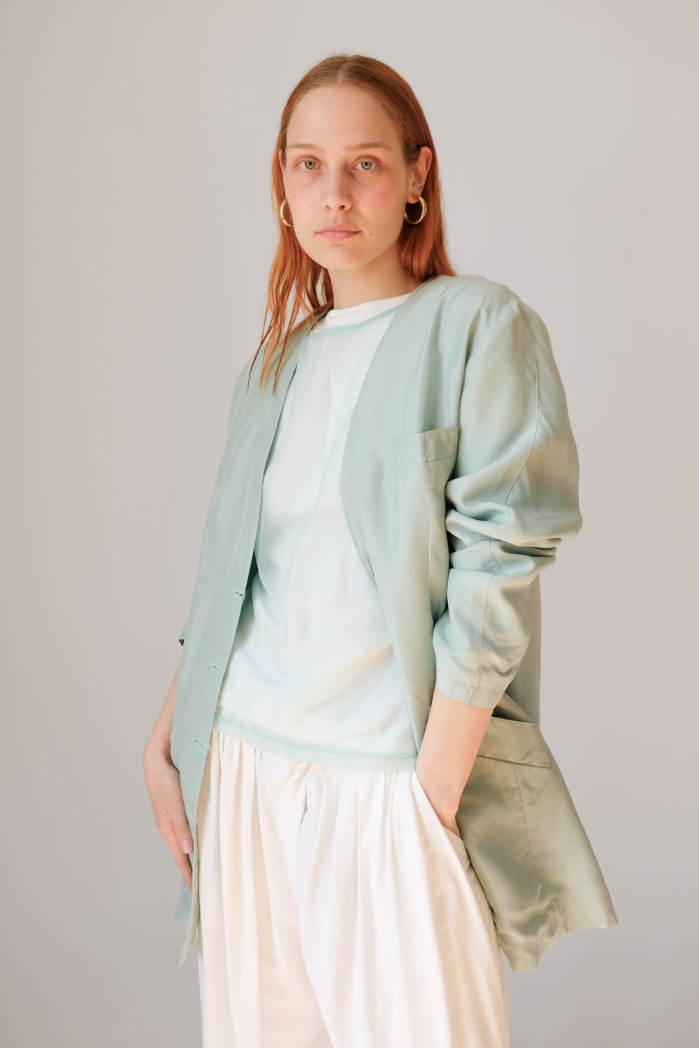 STRENESSE PALE BLUE LUCID TOP