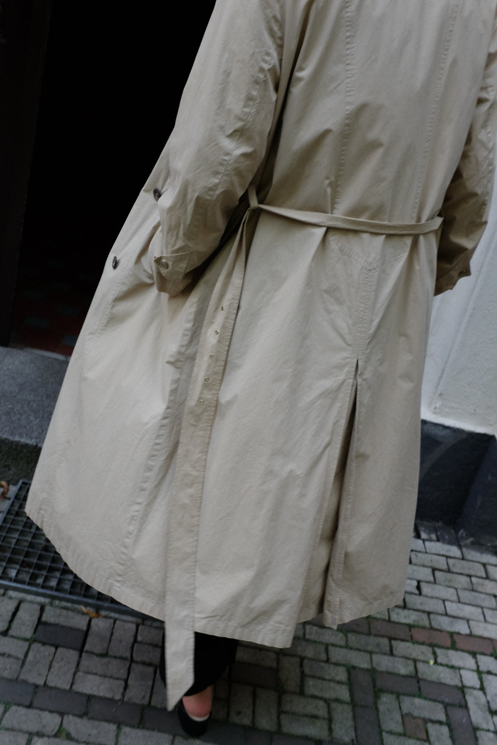CLASSY COTTON BEIGE VINTAGE TRENCH COAT