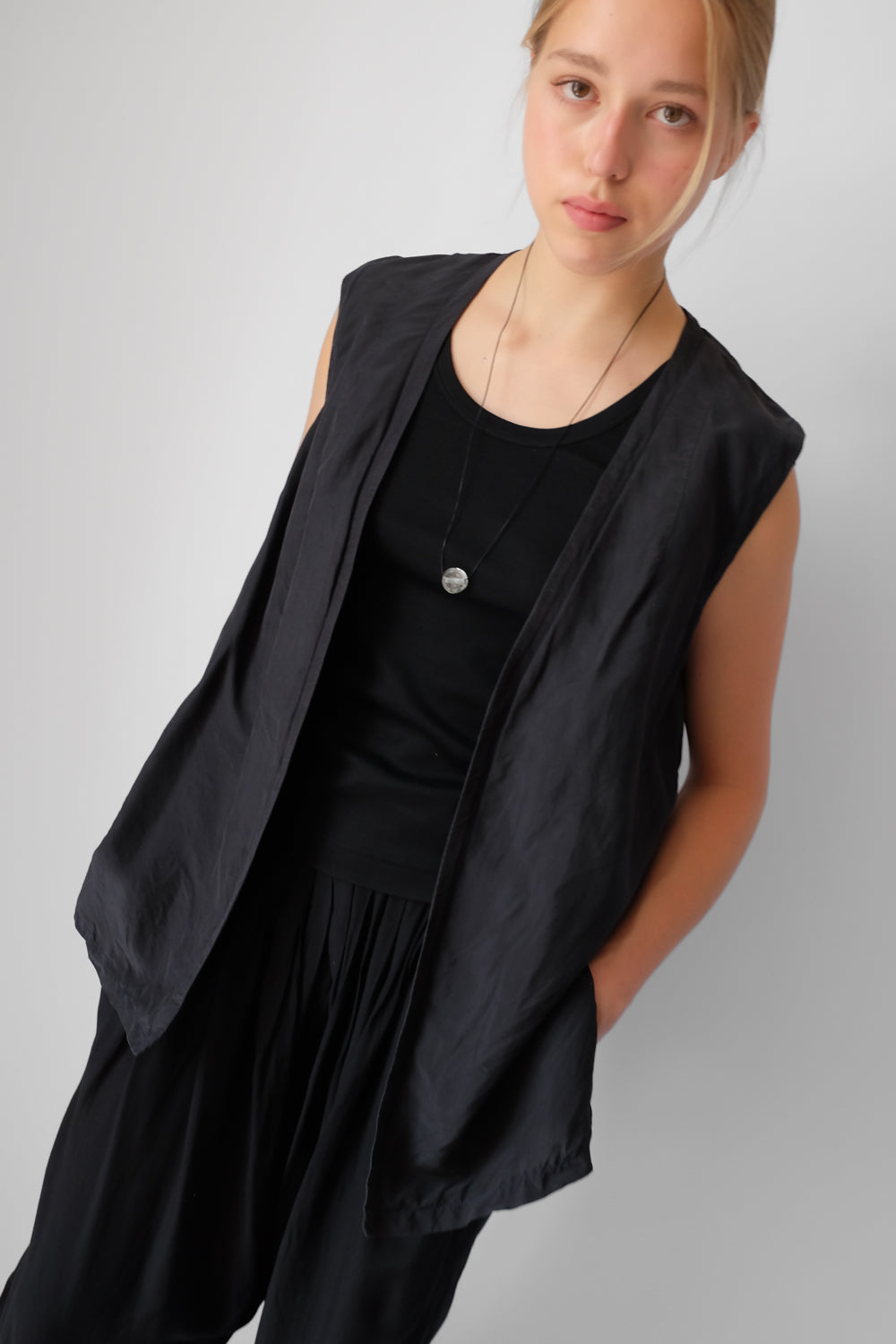 PURE SILK VINTAGE VEST