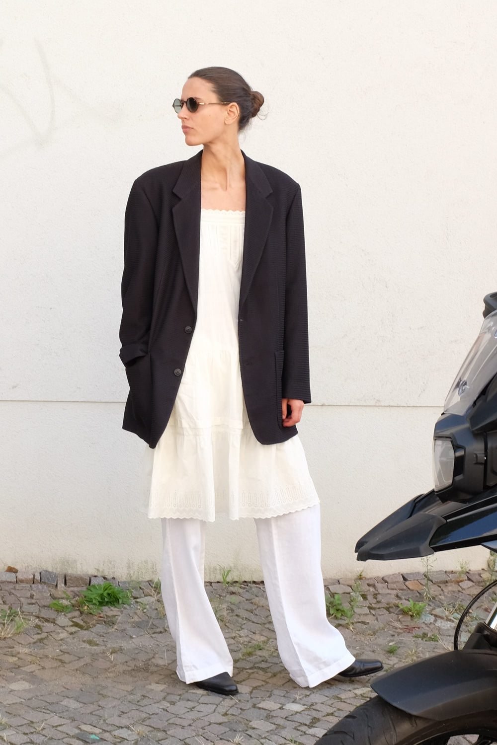 BLACK VINTAGE STRUCTURE BLAZER