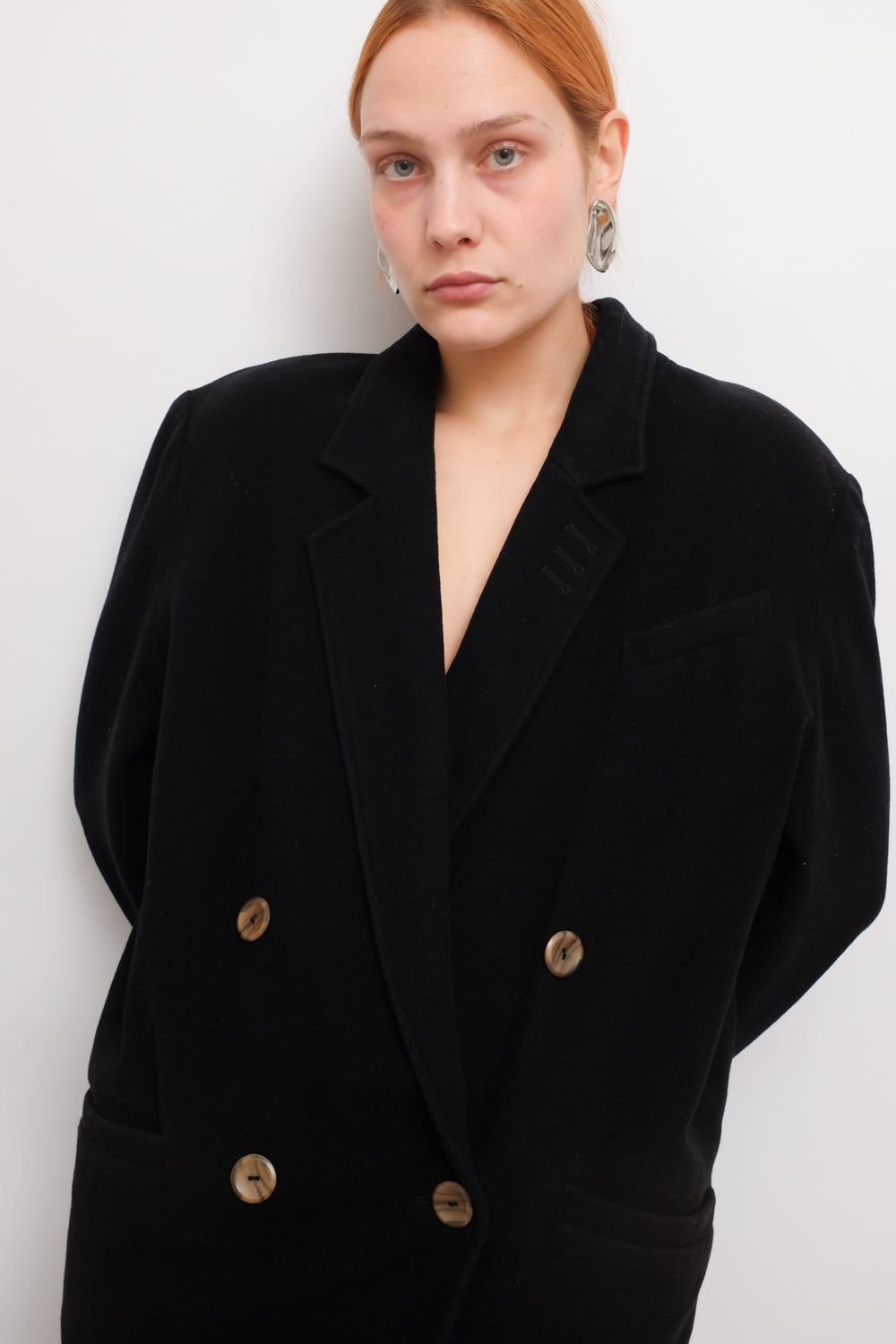 CASHMERE WOOL BLACK CLASSY BLAZER