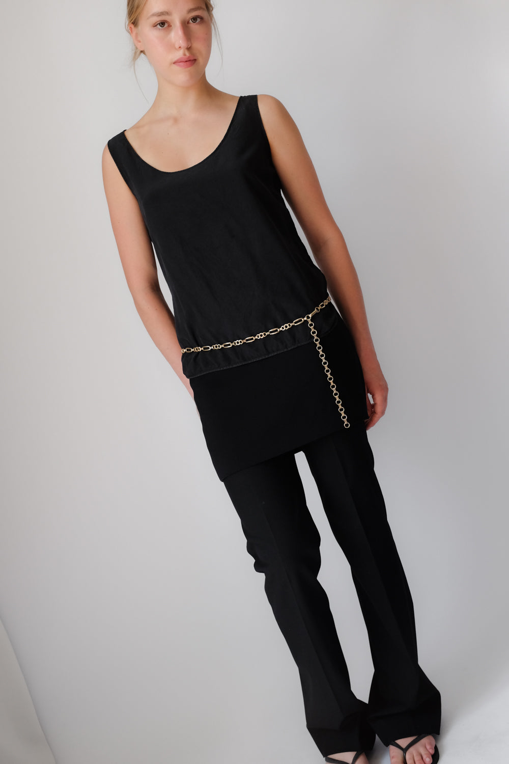 MUGLER VINTAGE BLACK MINI SKIRT