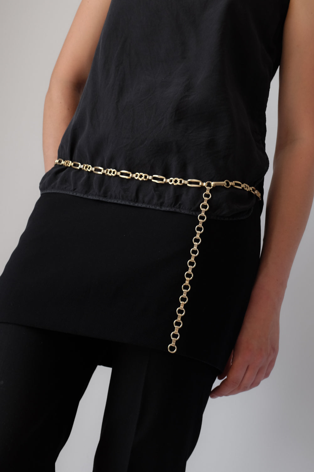 MUGLER VINTAGE BLACK MINI SKIRT