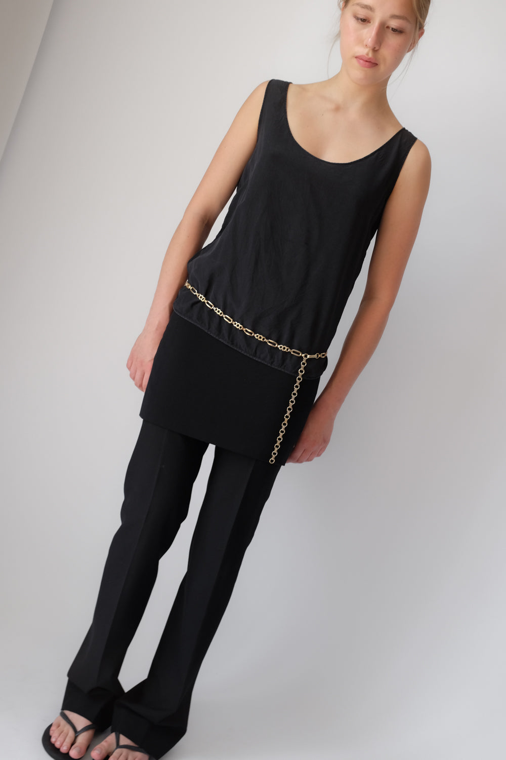 MUGLER VINTAGE BLACK MINI SKIRT