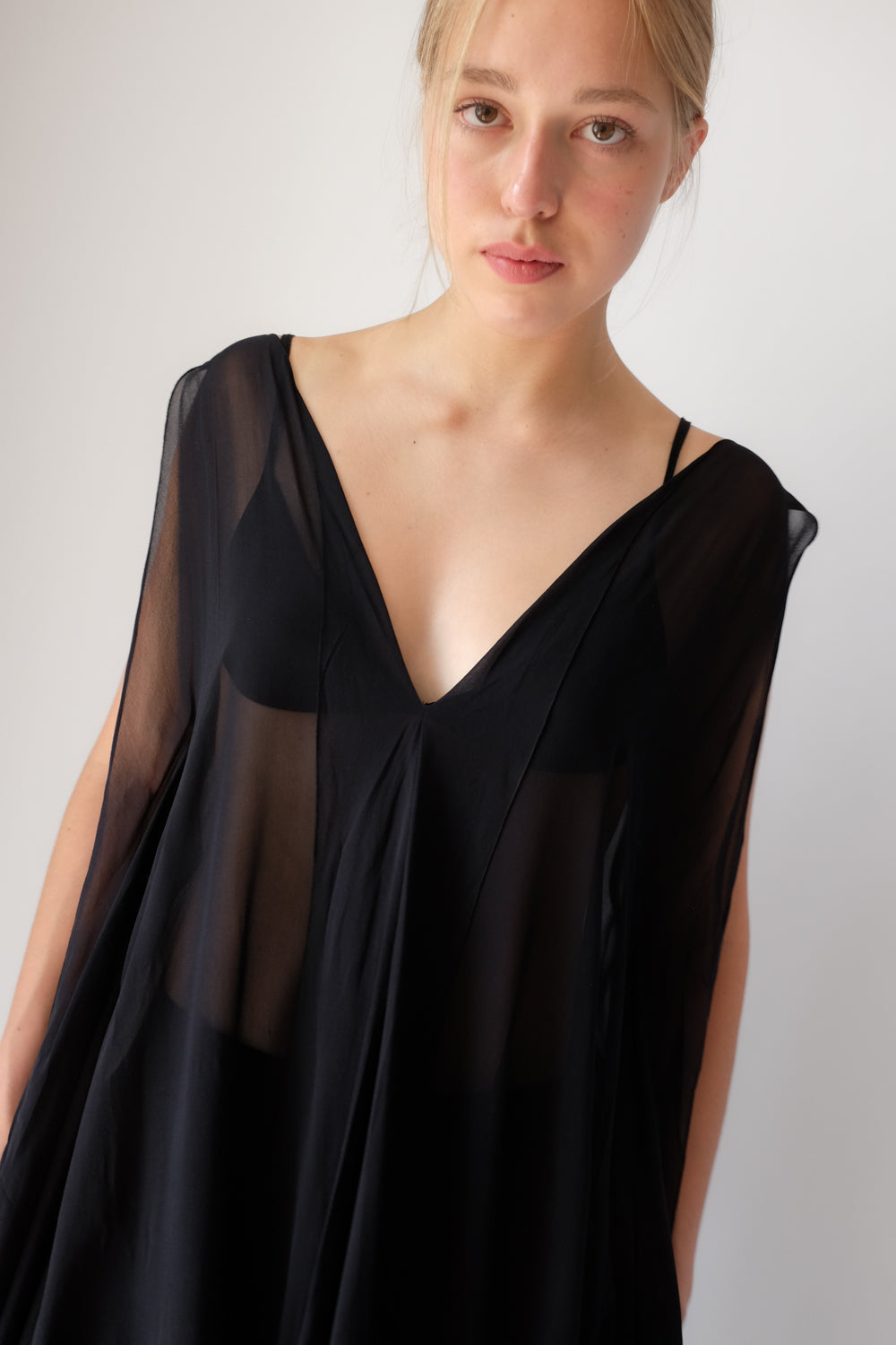 LA PERLA PURE SILK VINTAGE ITALY LACE DRESS