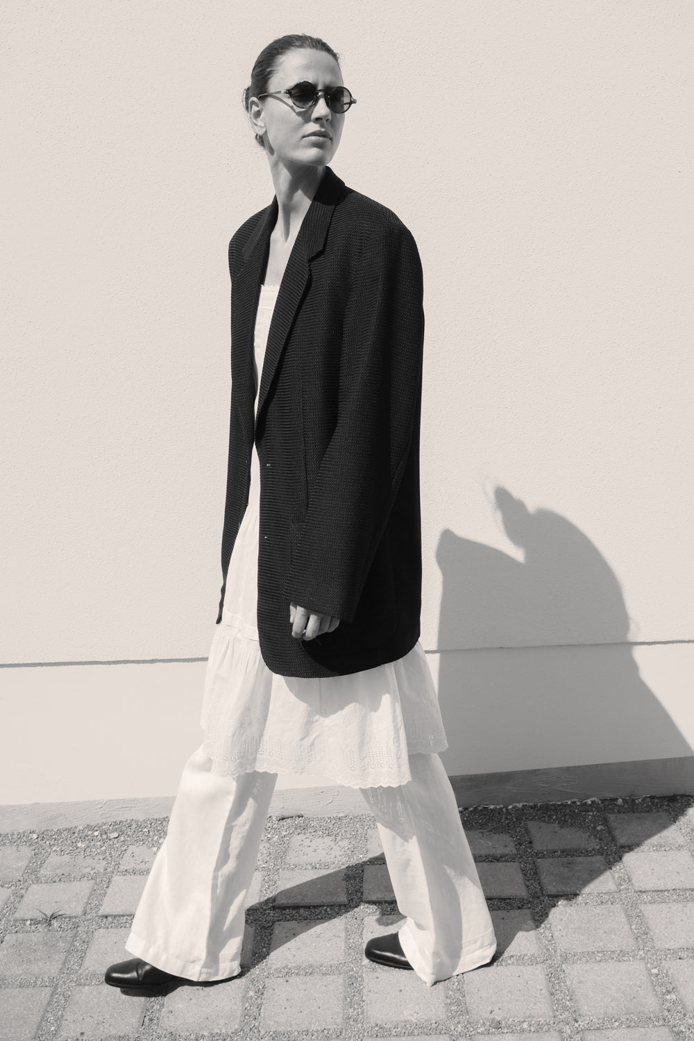 BLACK VINTAGE STRUCTURE BLAZER