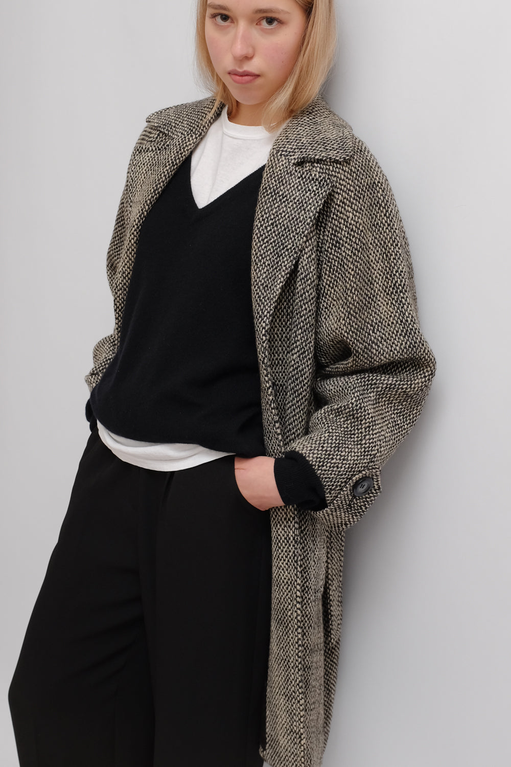 YSL VINTAGE YVES SAINT LAURENT WOOL COAT