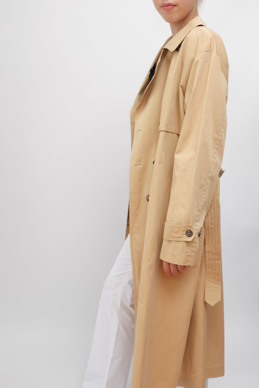 RENE LEZARD CAMEL PURE COTTON TRENCH COAT