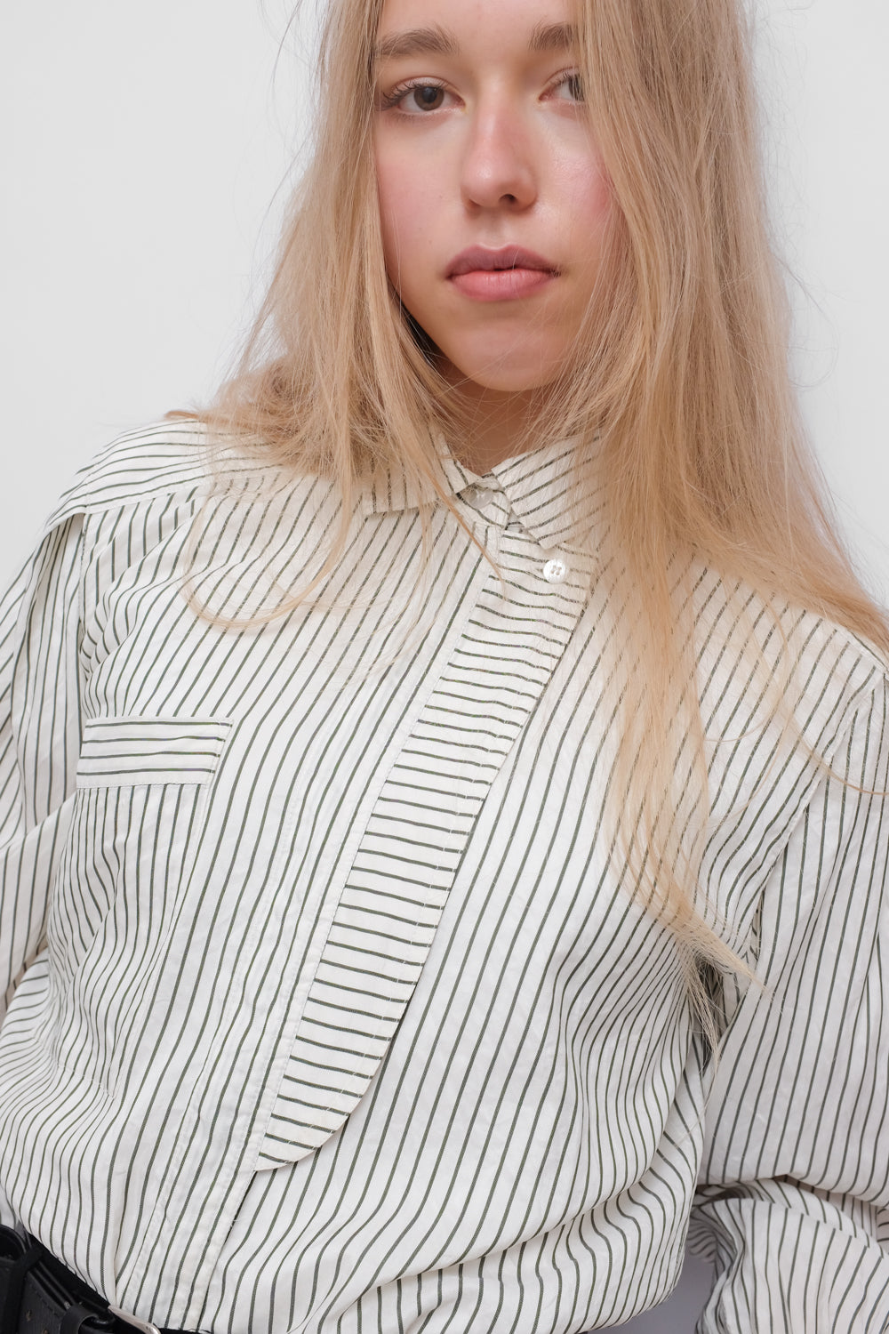 PURE SILK ESCADA VINTAGE STRIPED SHIRT
