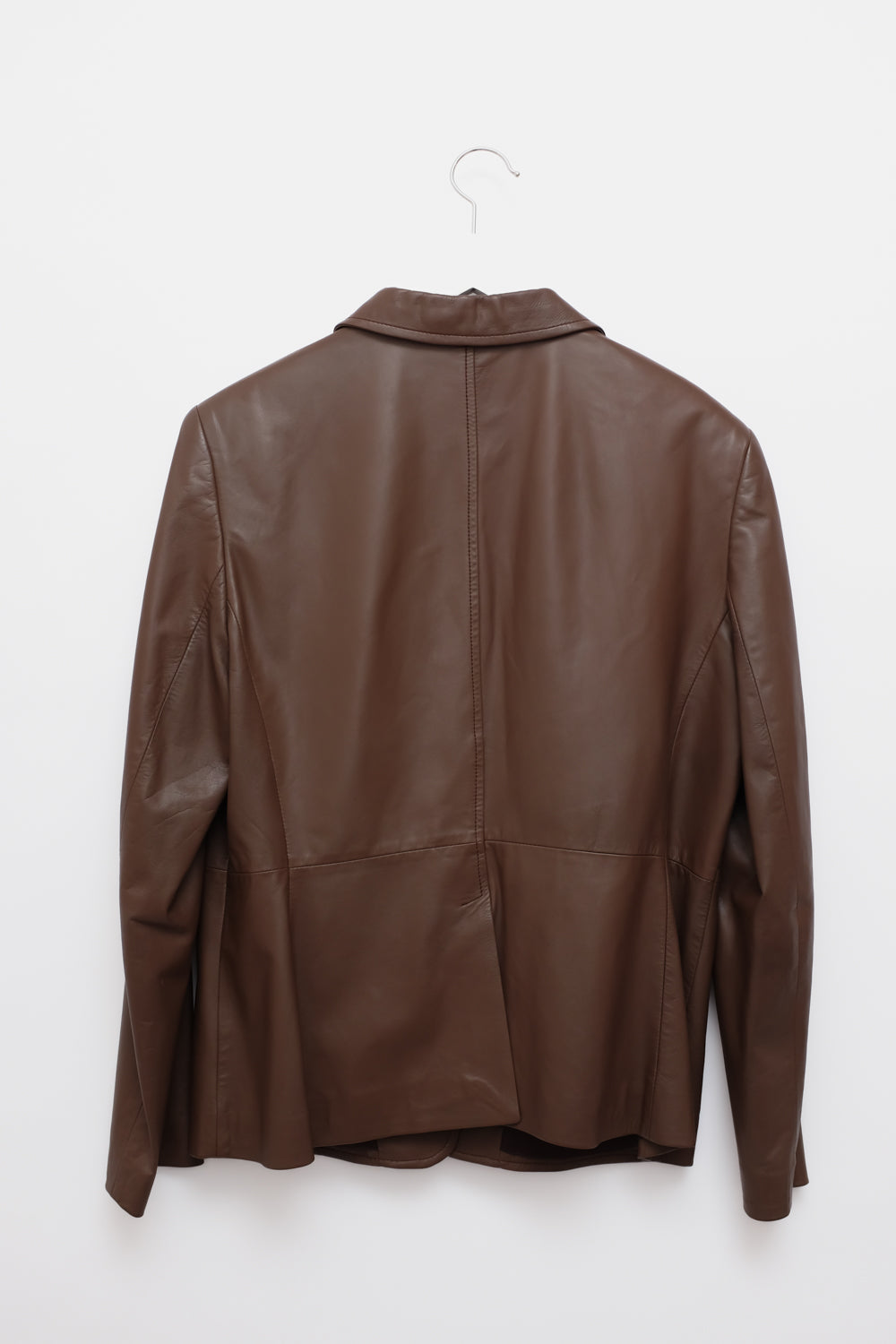 RENÉ LEZARD BROWN LEATHER BLAZER