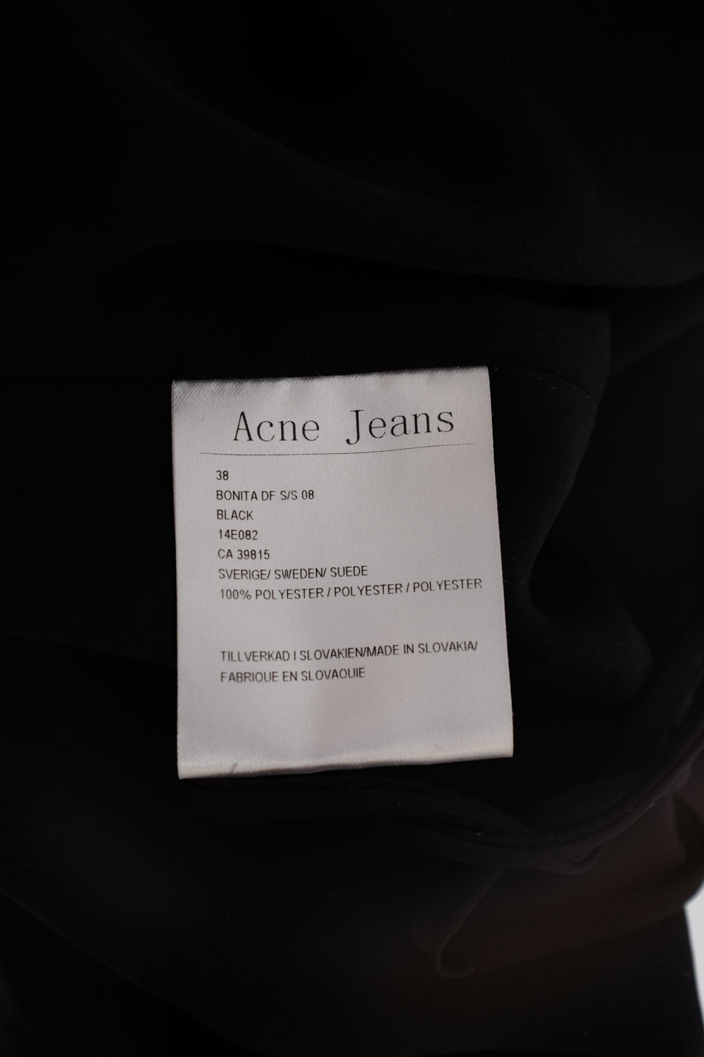 ACNE VINTAGE SATIN WRAP SLIP DRESS