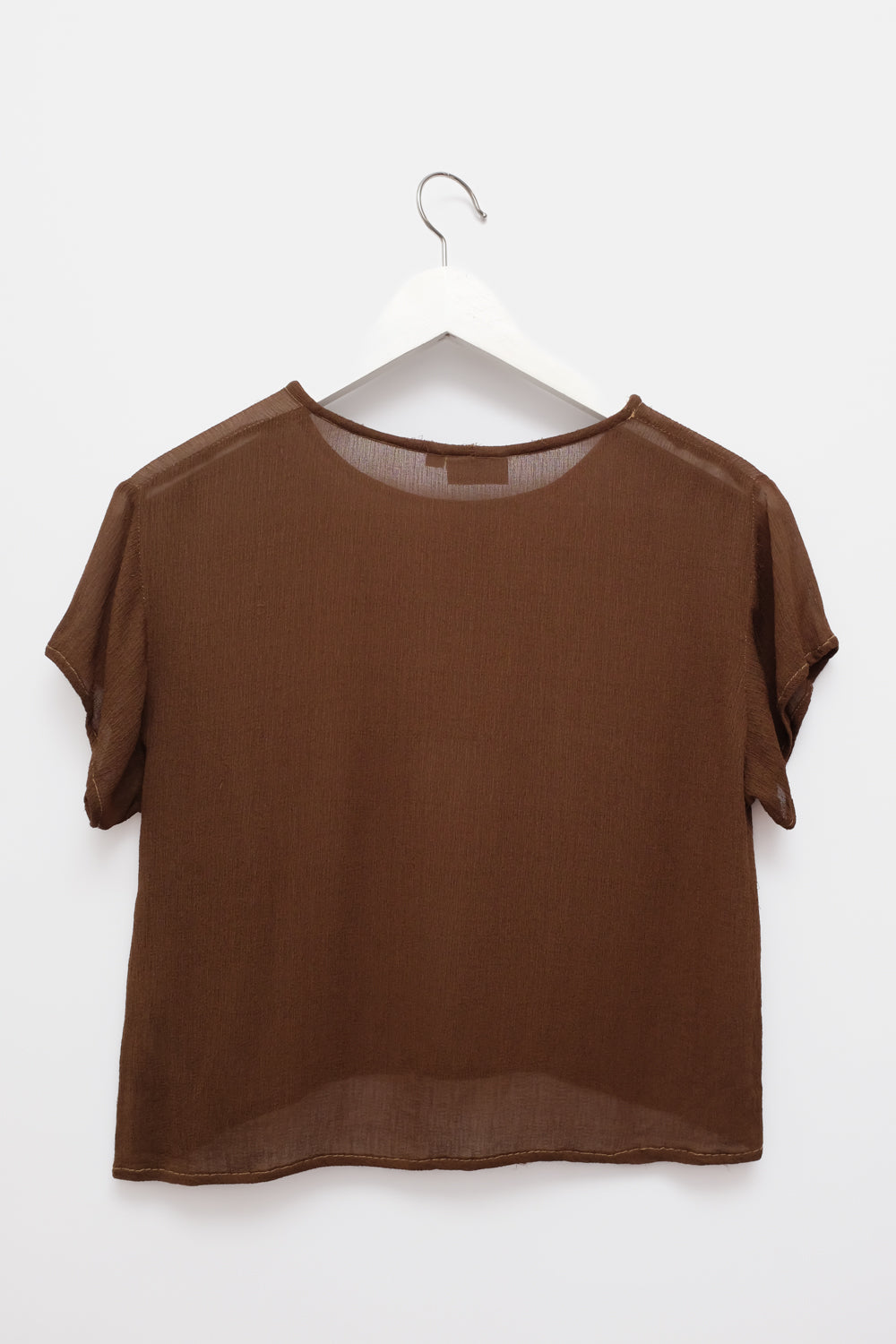 PURE VISCOSE LUCID BROWN VINTAGE TEE