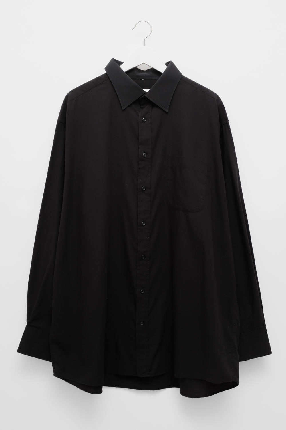 COTTON BLACK OVERSIZE SHIRT