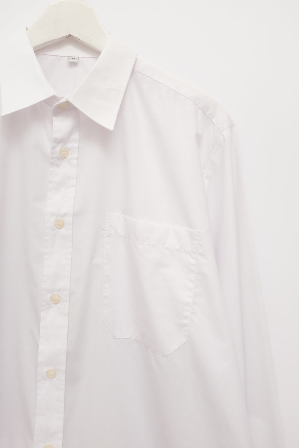 VINTAGE WHITE CLEAN OVERSIZE SHIRT