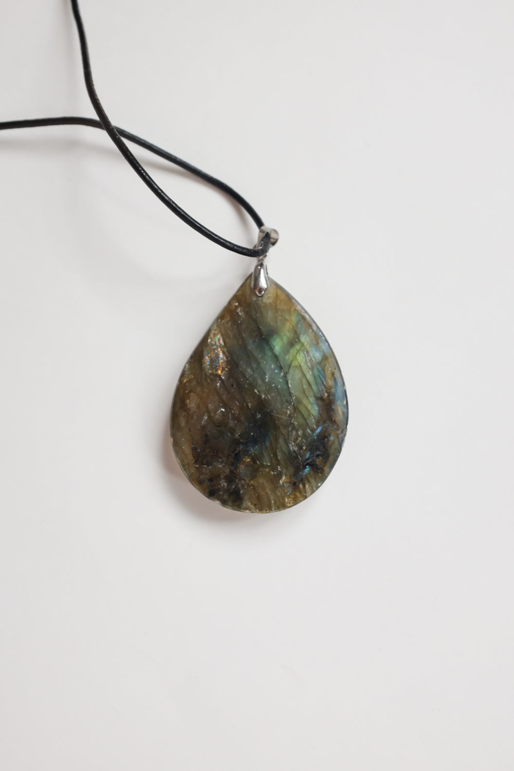 VINTAGE STONE LEATHER NECKLACE