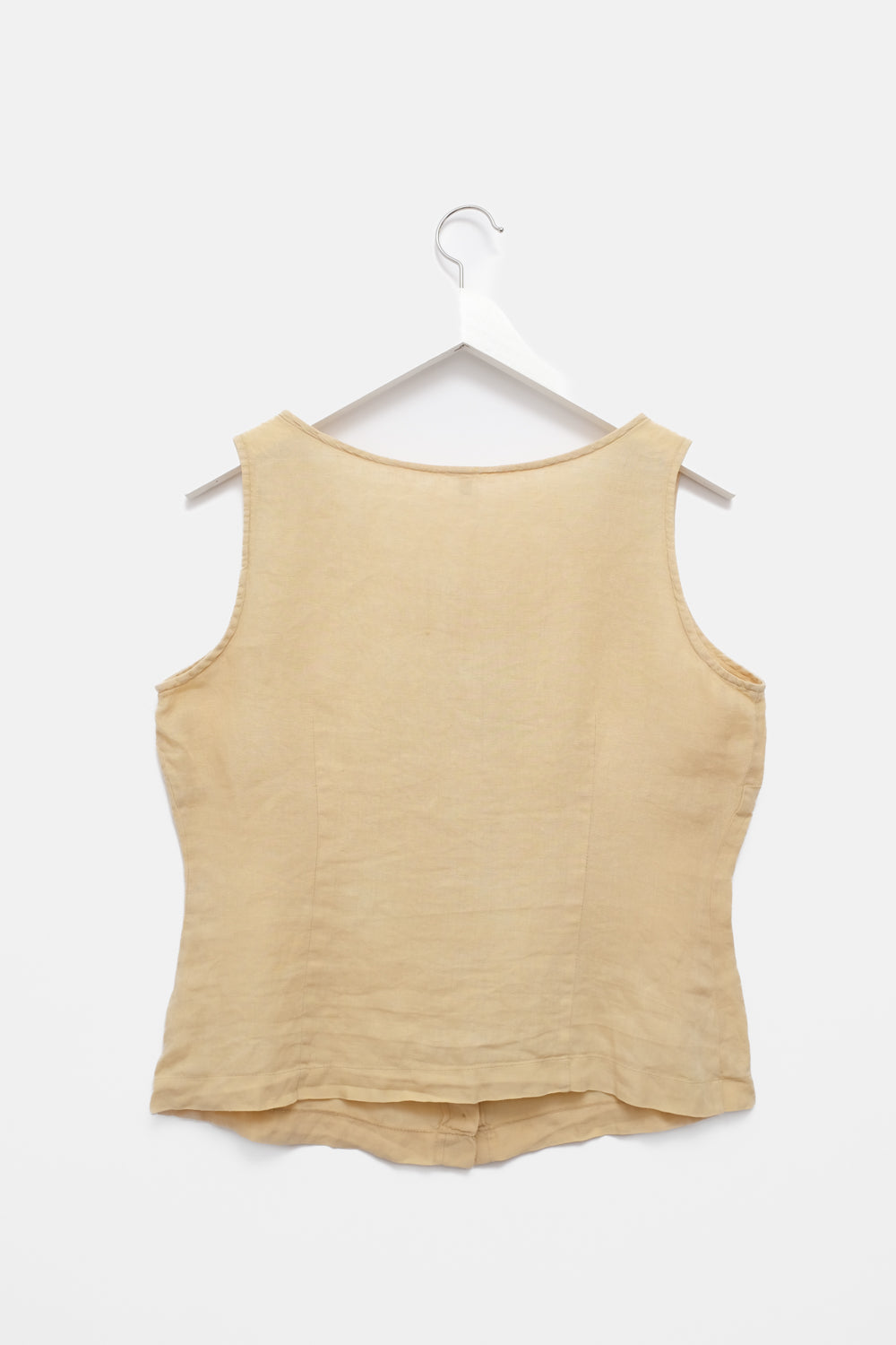 PURE LINEN VINTAGE VEST TOP