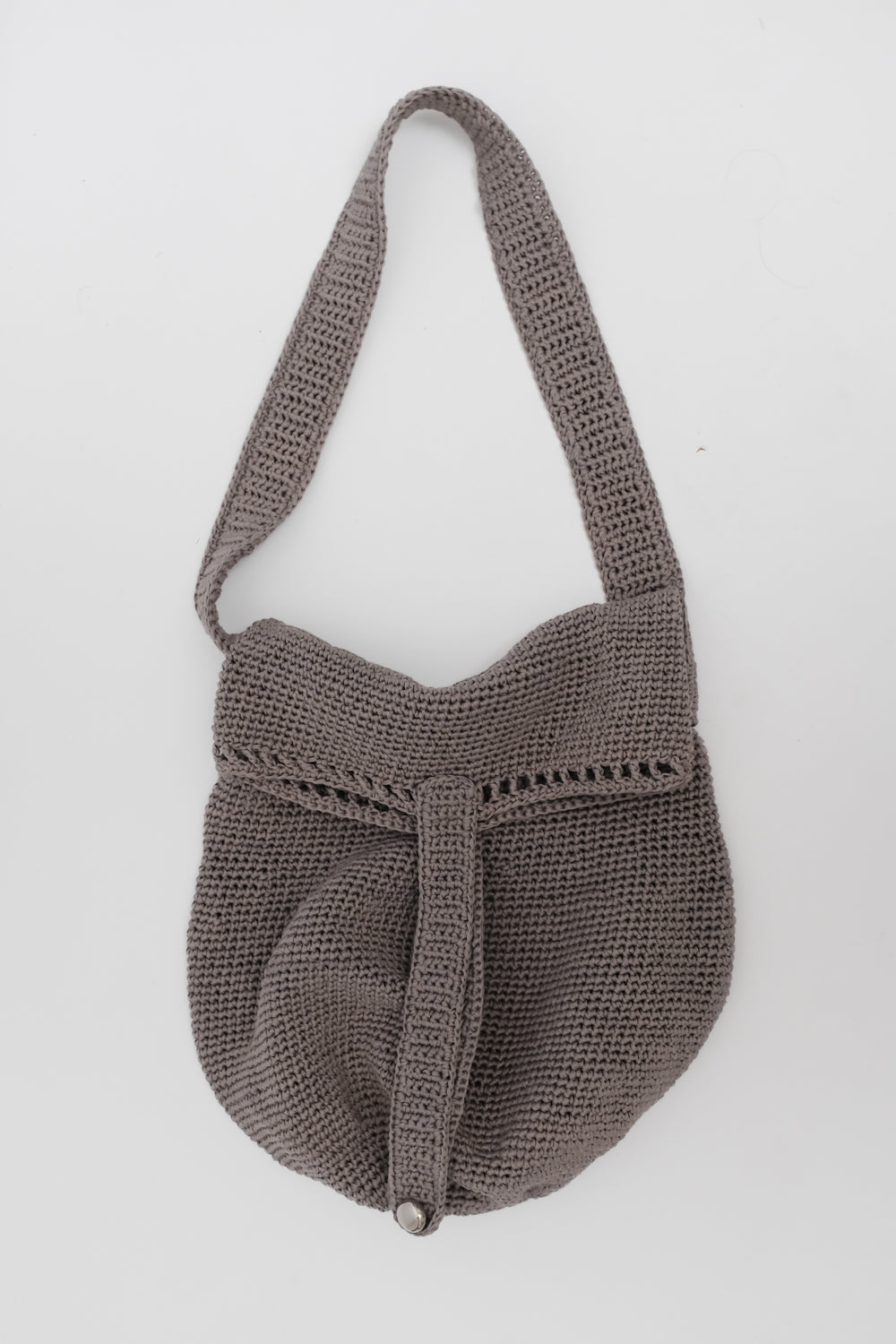 GREY XL CROCHET VINTAGE BAG