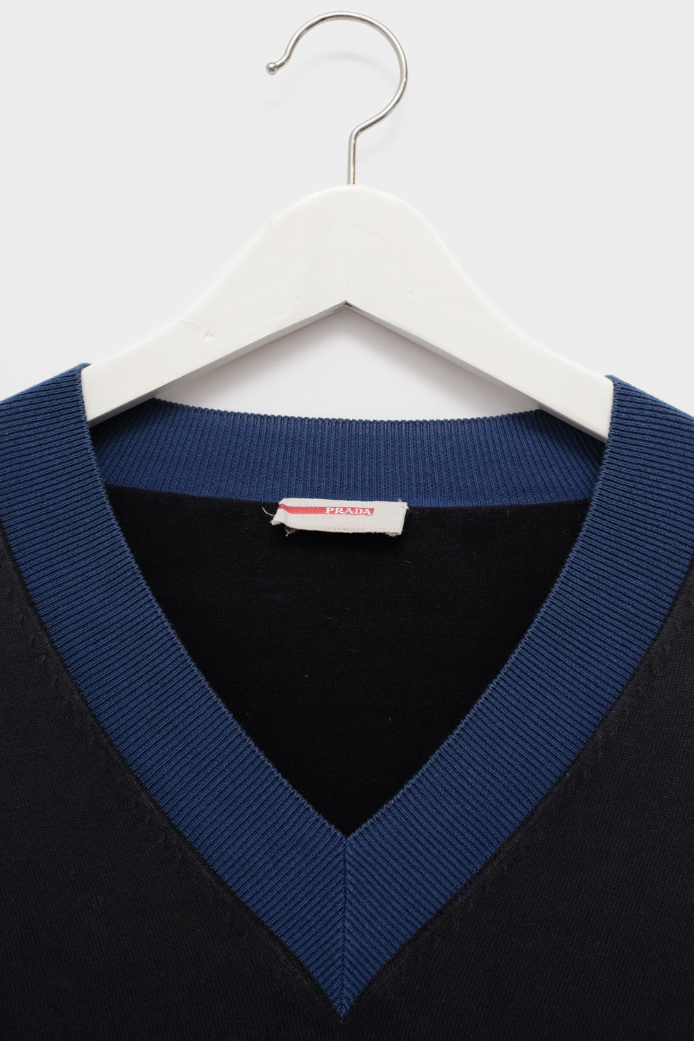 PRADA VINTAGE COTTON V SWEATER