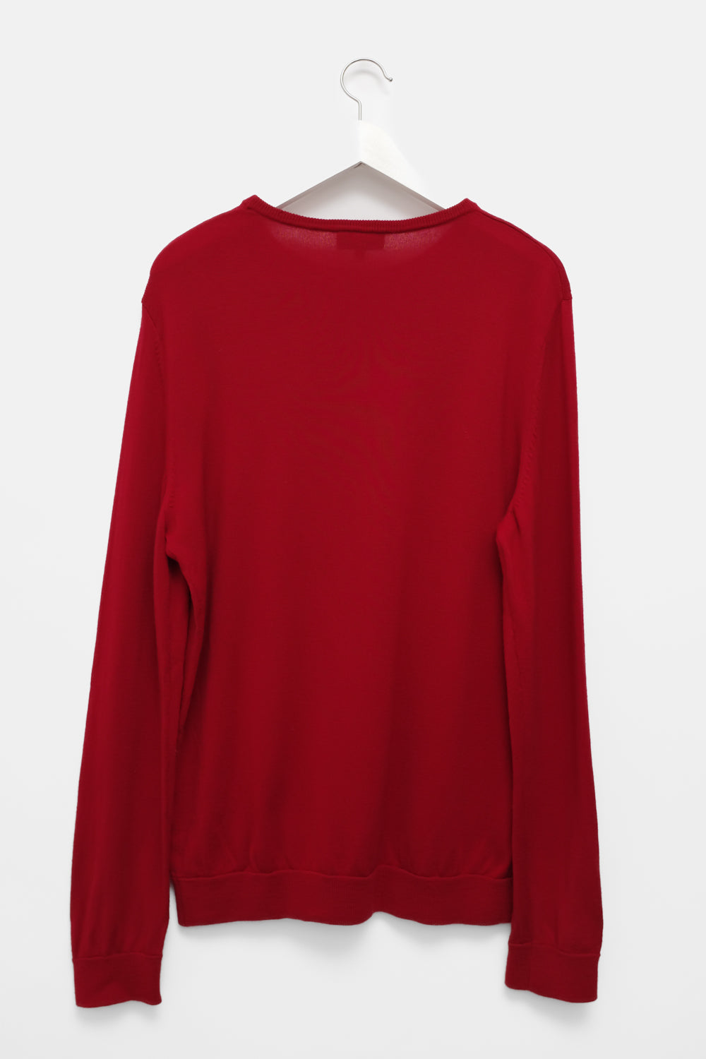 PURE MERINO A.P.C. RED OVERSIZE SWEATER