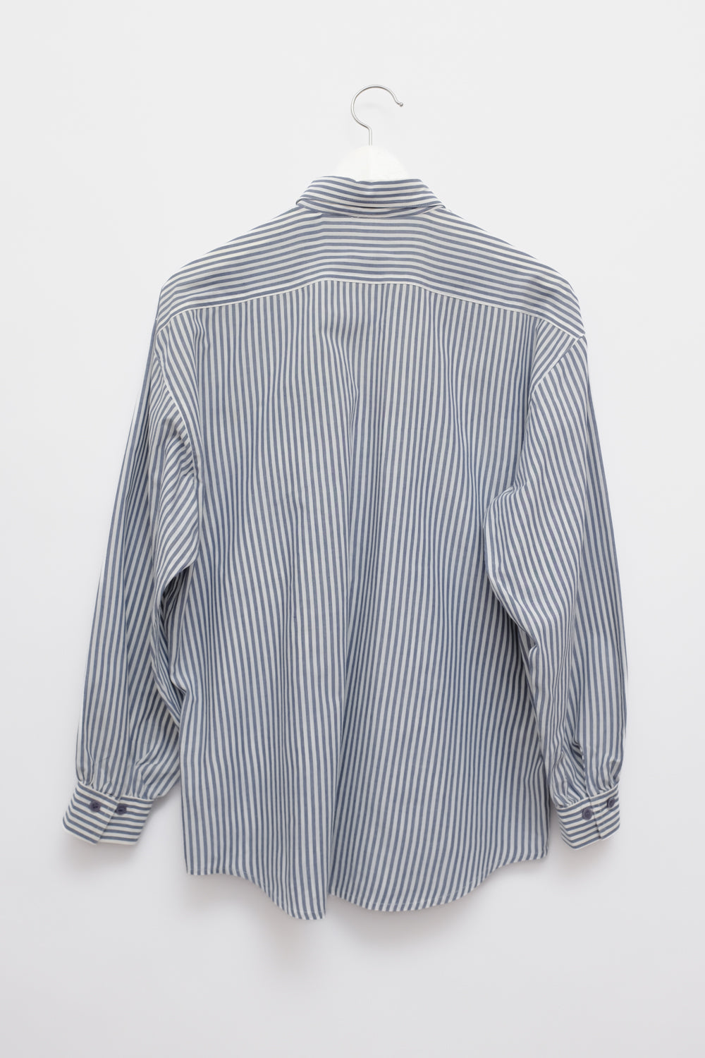 NAVY STRIPED OVERSIZE SHIRT