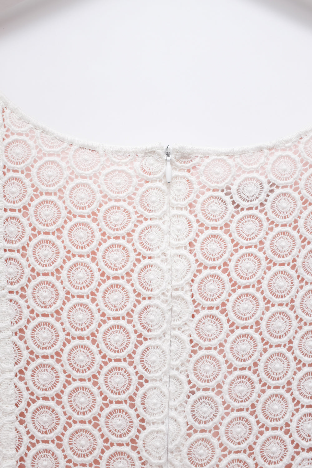 MOSCHINO VINTAGE WHITE ROSE LACE DRESS