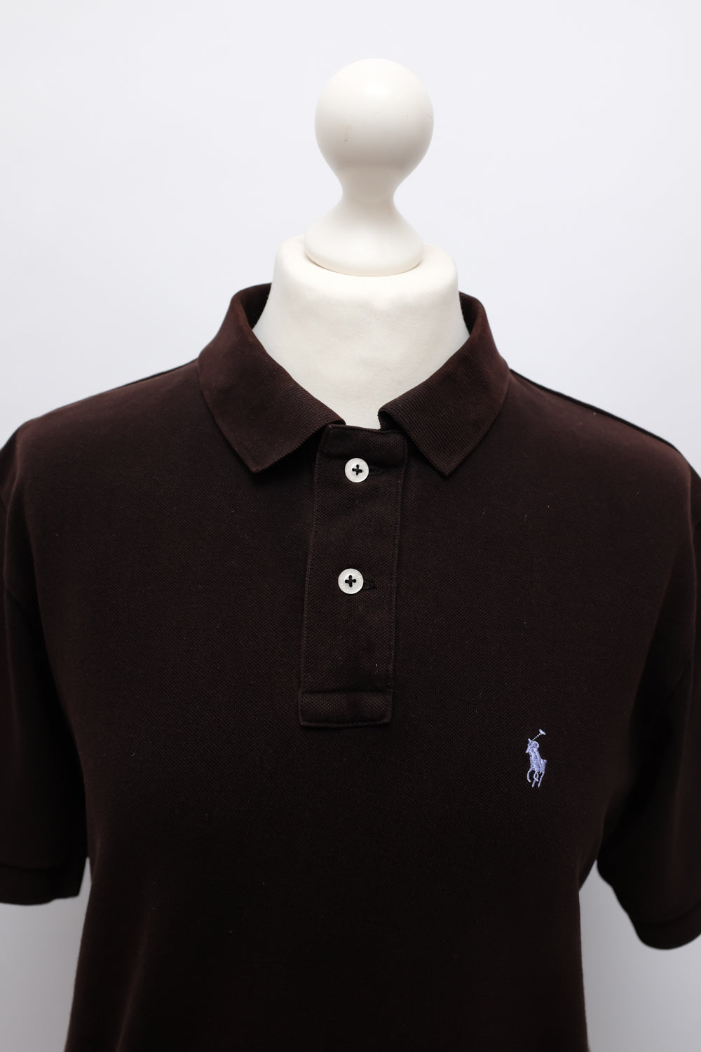 RALPH LAUREN VINTAGE BROWN POLO SHIRT