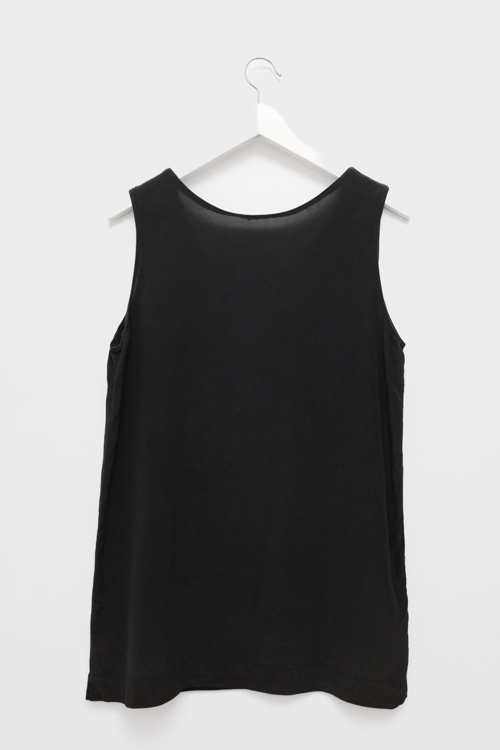 PURE SILK BLACK VINTAGE TANKTOP