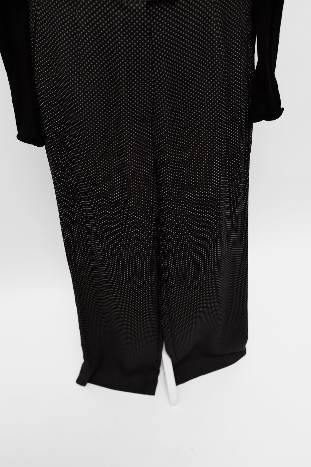 POLKA DOTS BLACK WIDE LEG PANTS