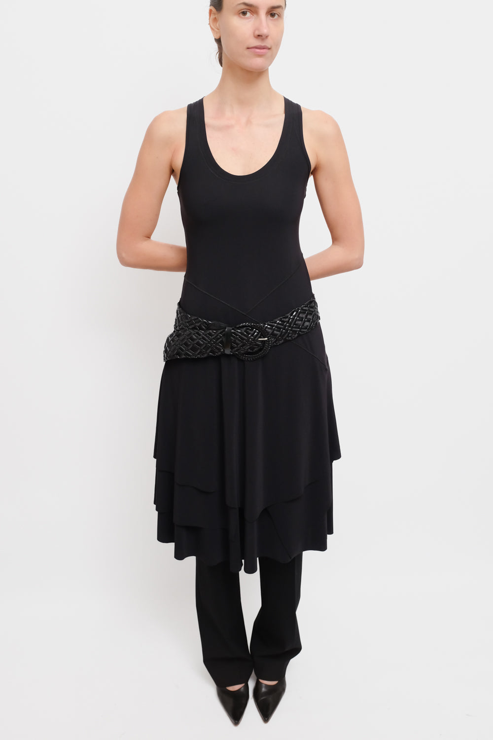 LAYER TANK BLACK SUMMER DRESS