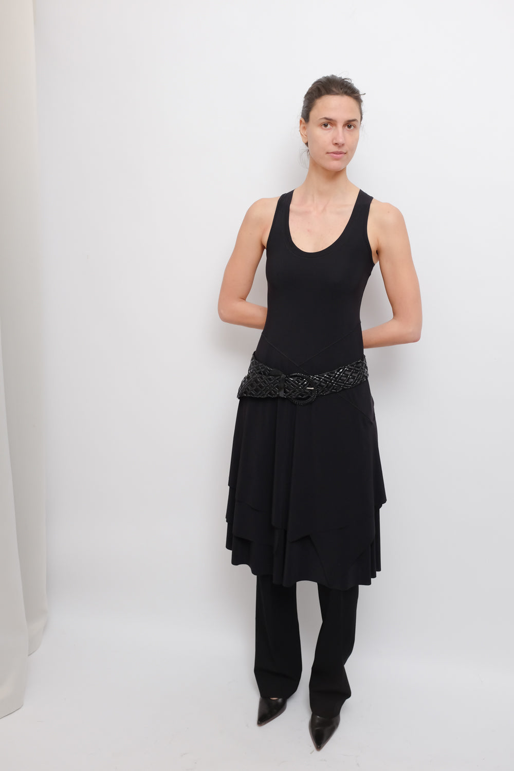 LAYER TANK BLACK SUMMER DRESS