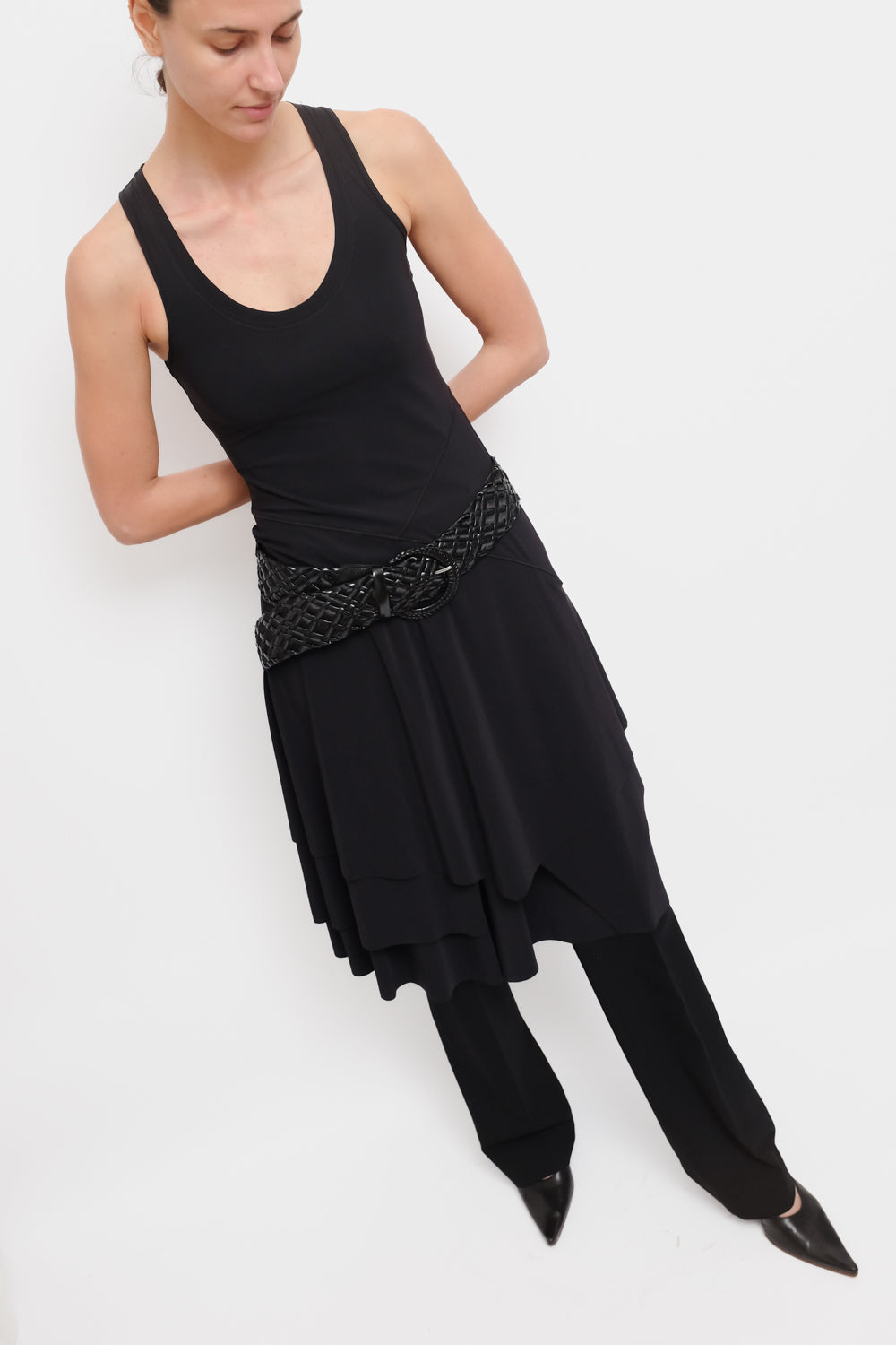 LAYER TANK BLACK SUMMER DRESS