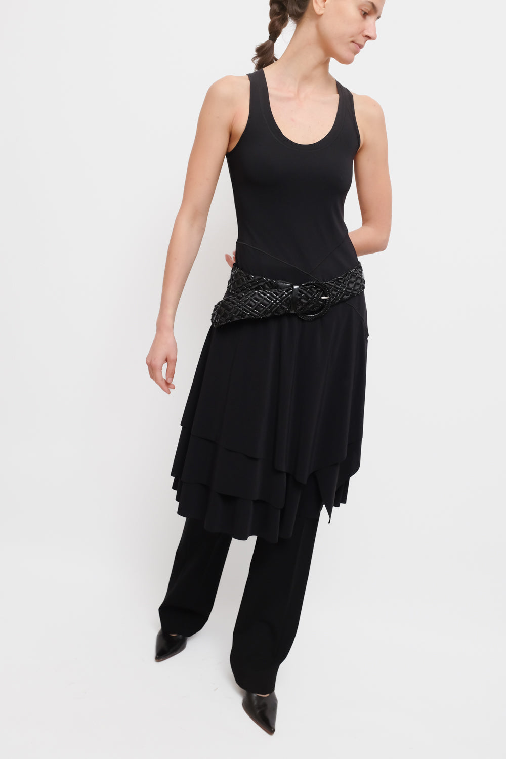 LAYER TANK BLACK SUMMER DRESS