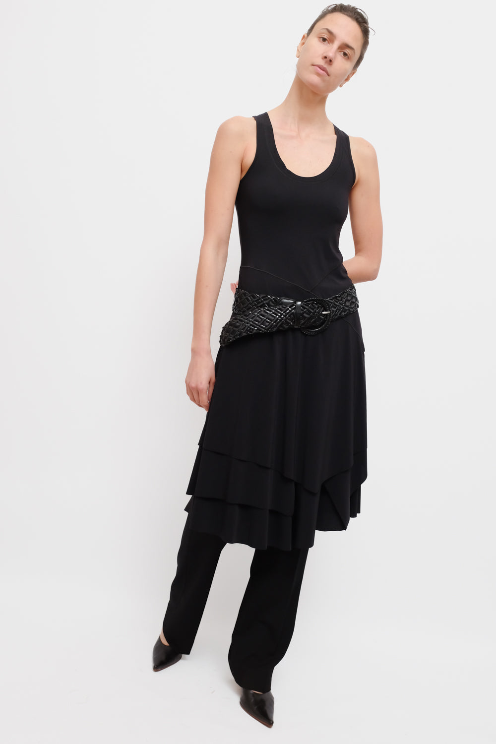 LAYER TANK BLACK SUMMER DRESS