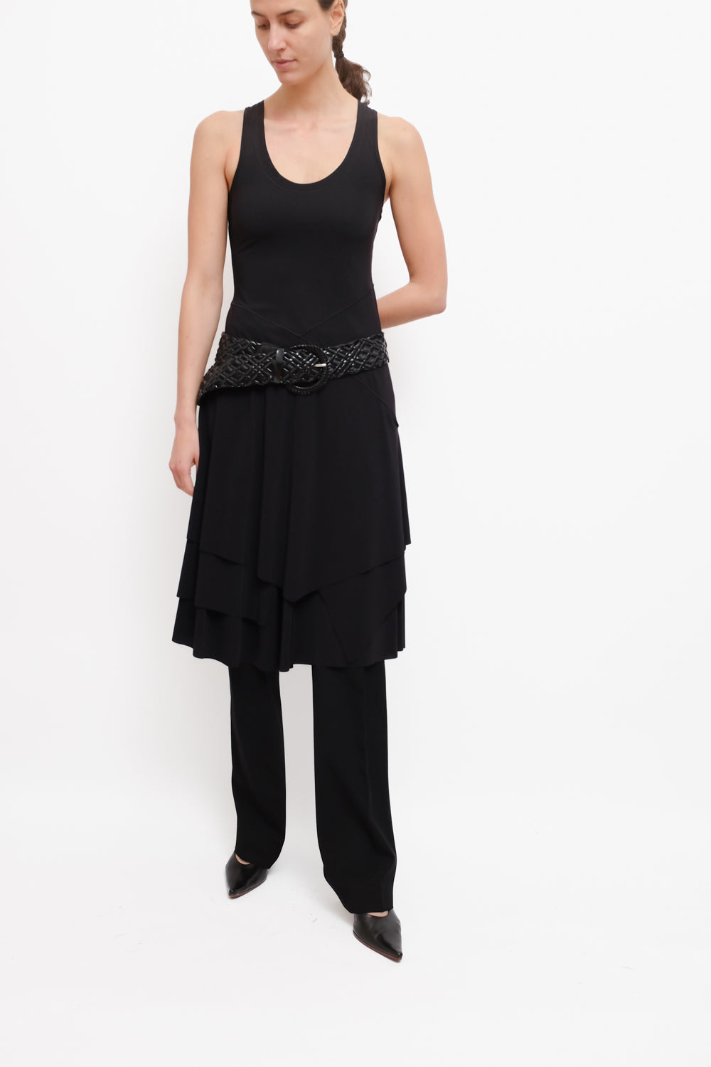 LAYER TANK BLACK SUMMER DRESS