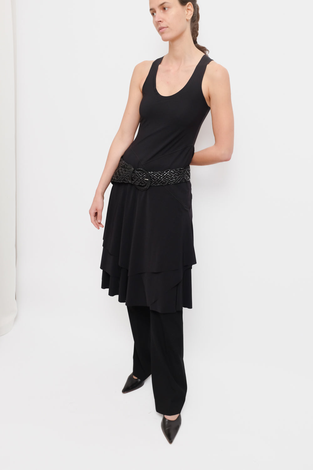 LAYER TANK BLACK SUMMER DRESS