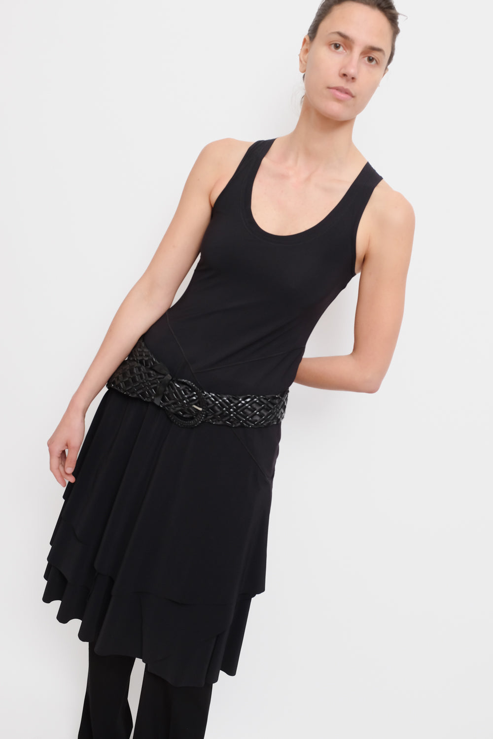 LAYER TANK BLACK SUMMER DRESS
