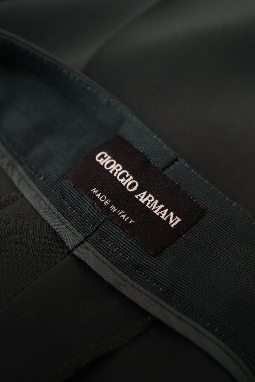 PURE SILK GIORGIO ARMANI VINTAGE GREEN PANTS