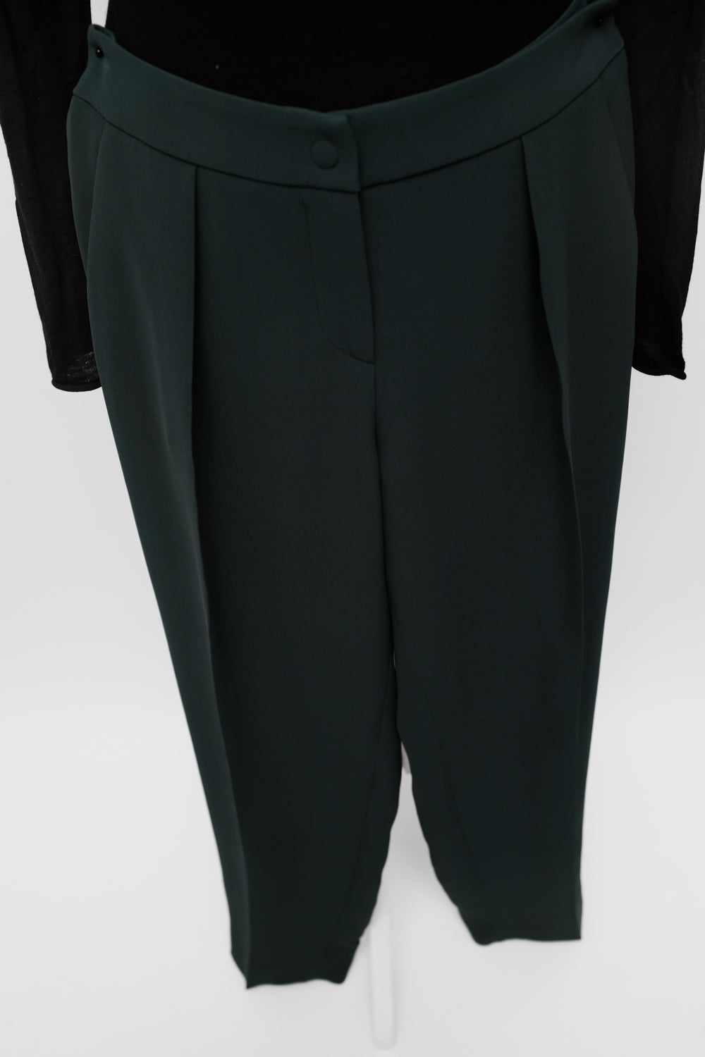 PURE SILK GIORGIO ARMANI VINTAGE GREEN PANTS