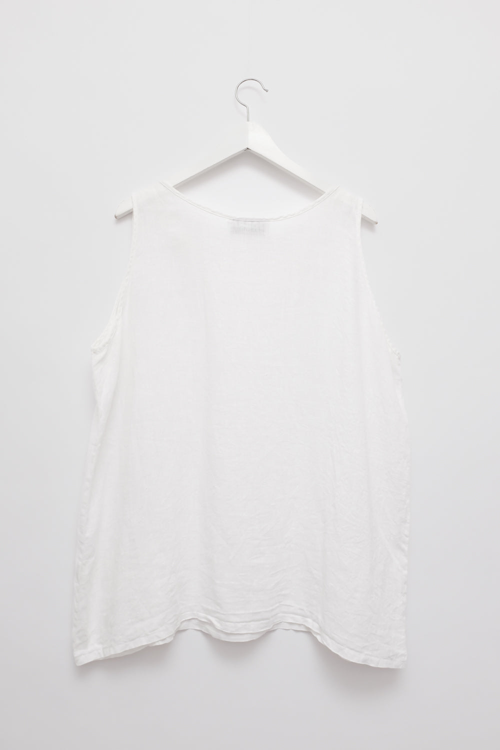 PURE LINEN LAYER WHITE OVERTANK