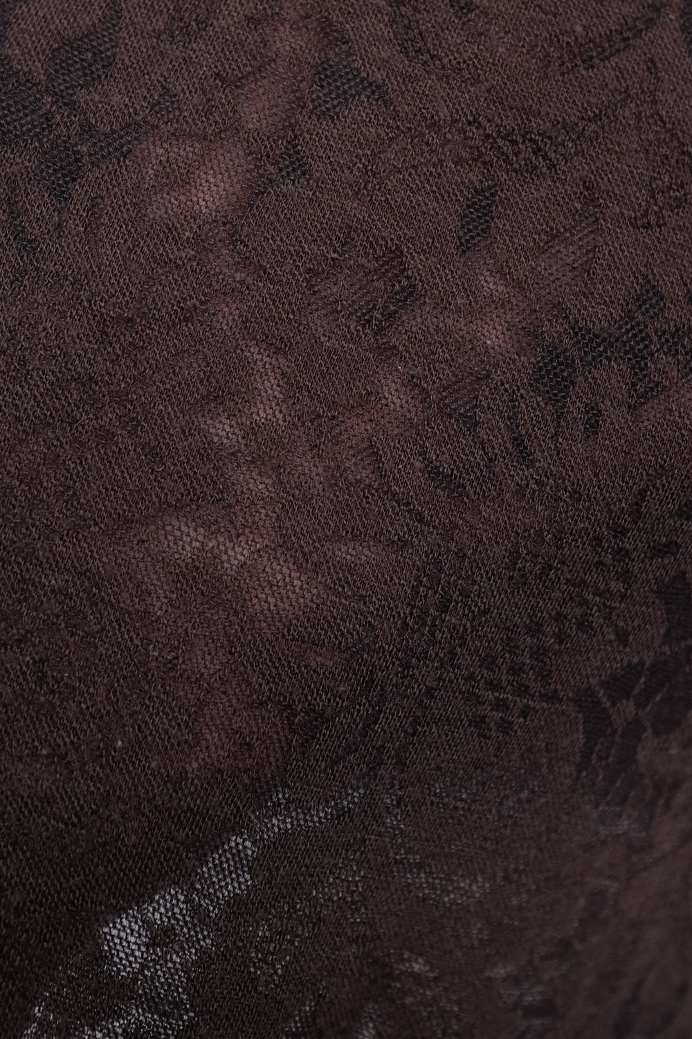 LUCID RENE LEZARD BROWN LACE WOOL SHIRT